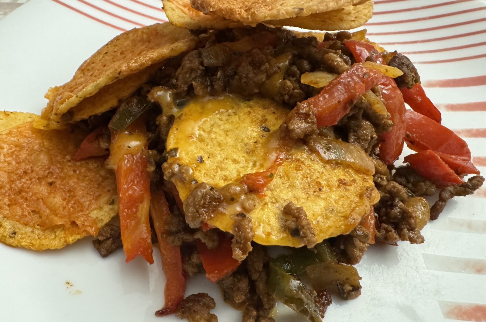 Nachos au boeuf et cheddar