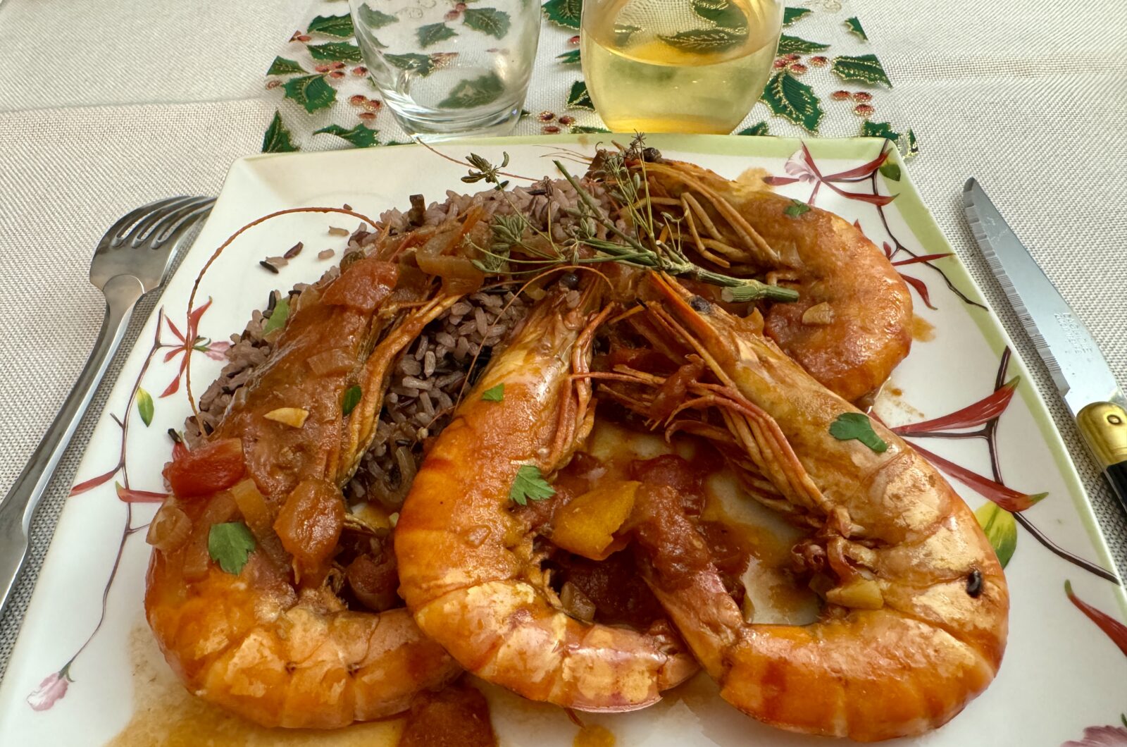 Gambas à l’armoricaine