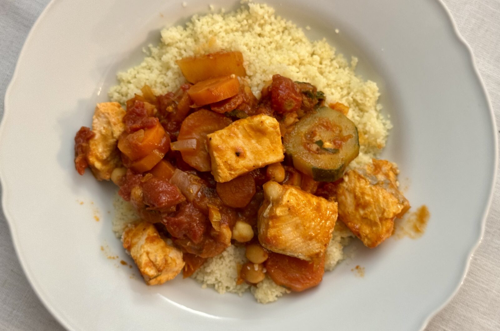 Couscous de saumon aux légumes