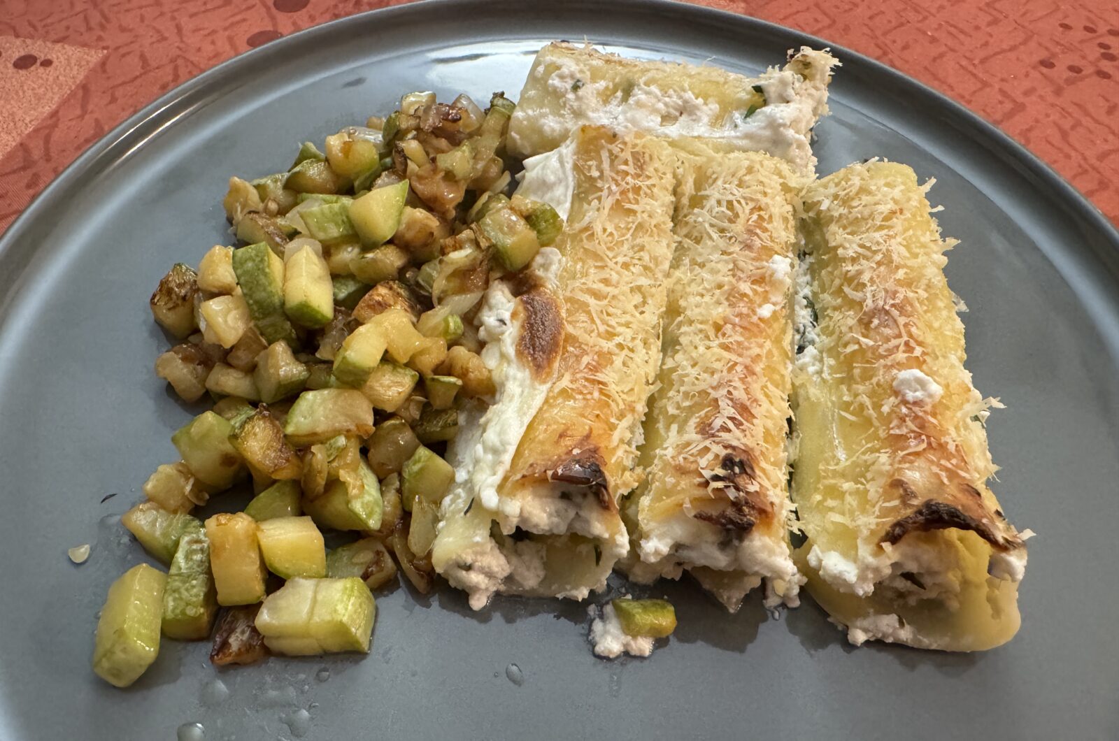 Cannellonis aux trois fromages