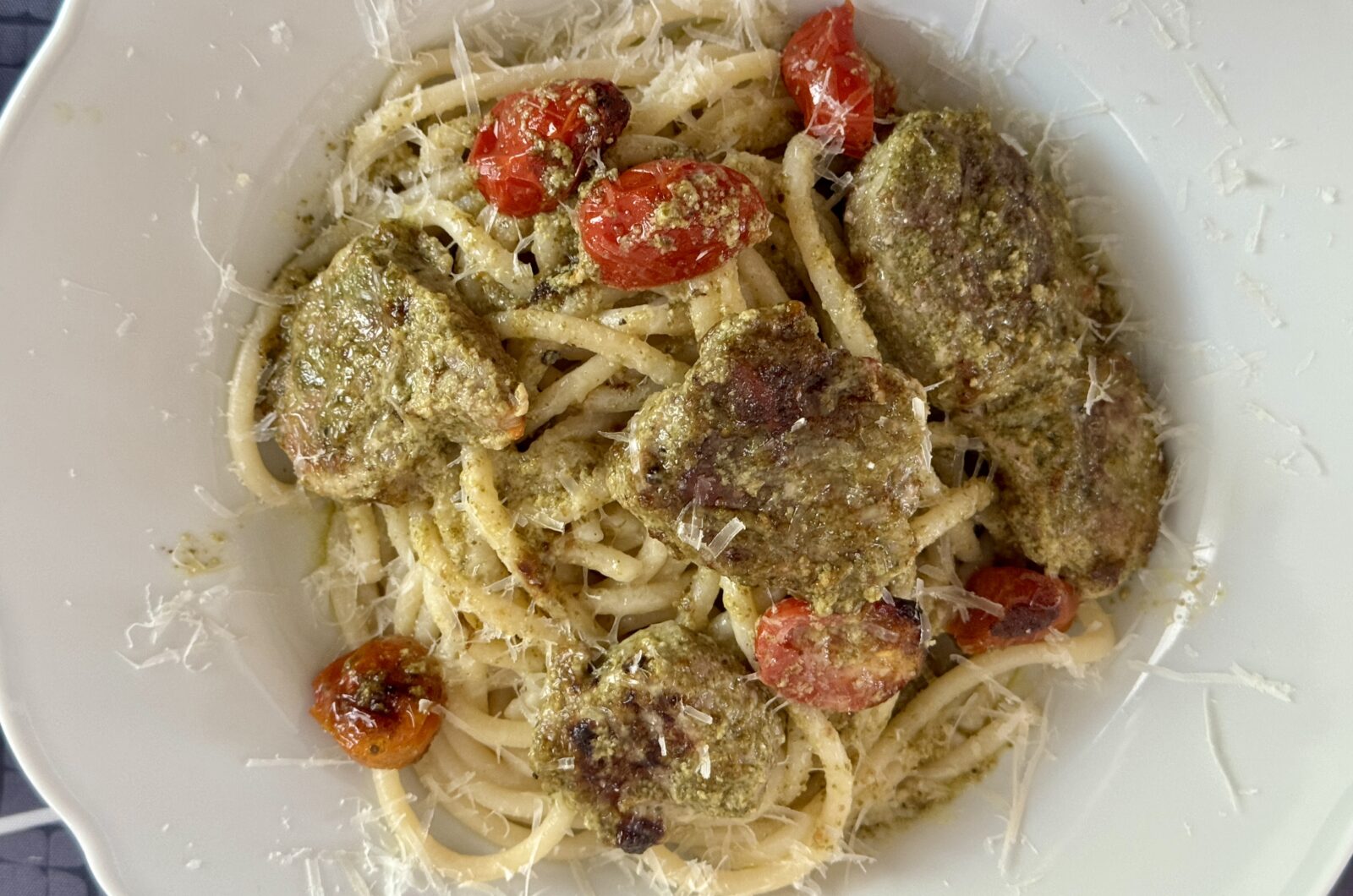 Filet mignon au pesto et pici