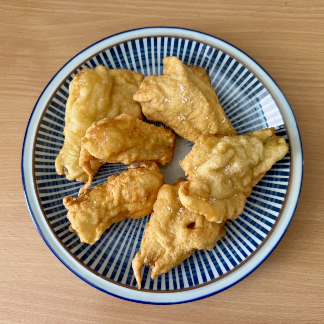 Beignets de fleurs de courgettes