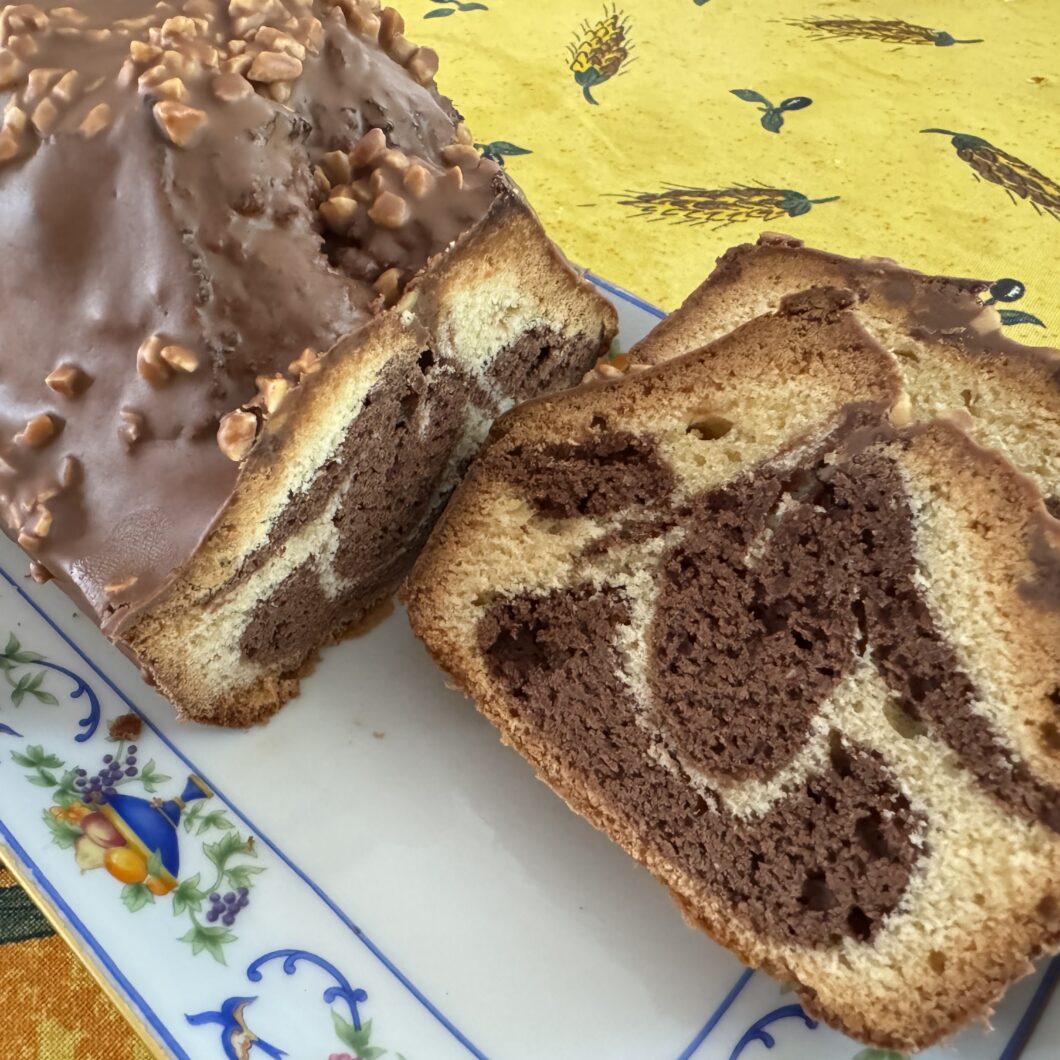 Cake marbré façon rocher