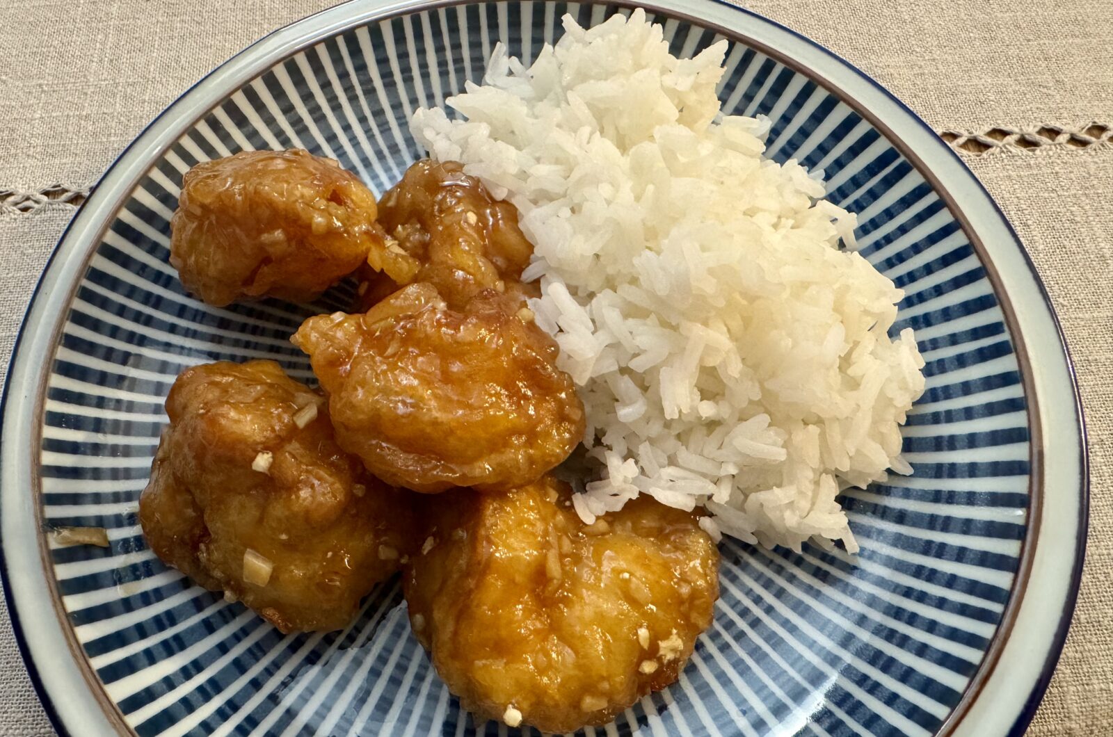 Poulet croustillant ail et miel