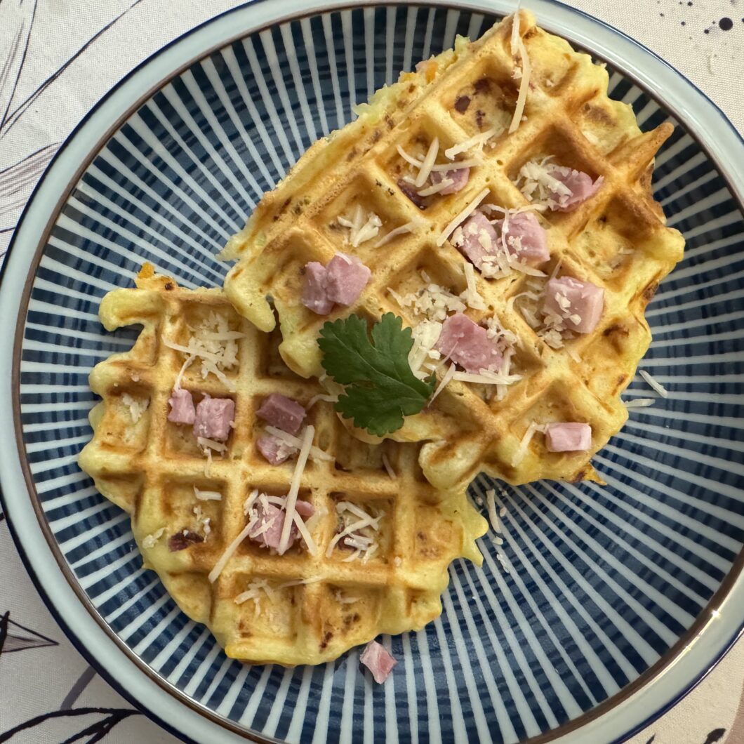Gaufre salée aux légumes