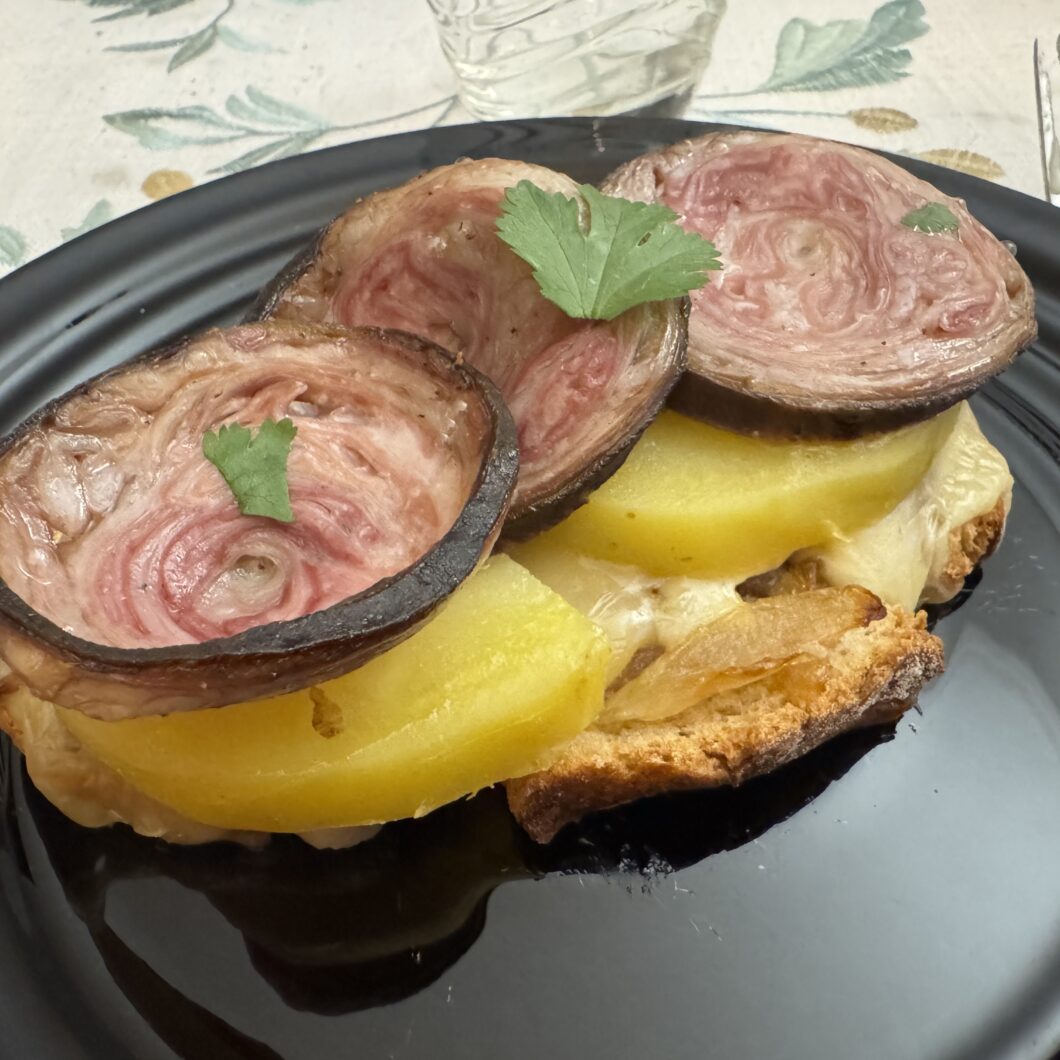 Tartine à l'andouille de guéméné